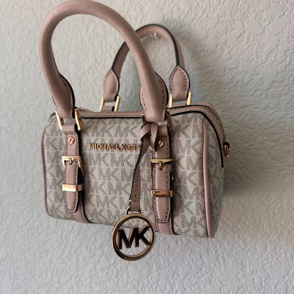 Michael Kors Mini Bag in Beige and Pink